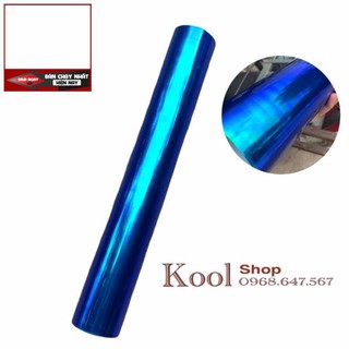 Decal Xuyên Đèn 7 Màu Khổ Cao 60cm x 1 mét Màu Xanh Dương .