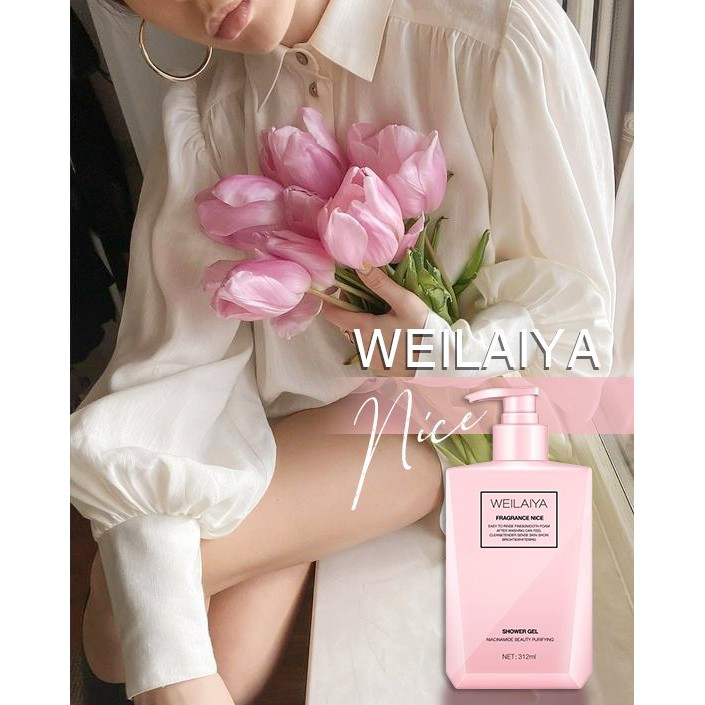 Sữa tắm trắng da weilaiya cánh hoa hồng Damask | BigBuy360 - bigbuy360.vn