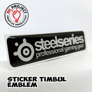 Set 2 Sticker Dán Trang Trí Hình Logo Steelseries