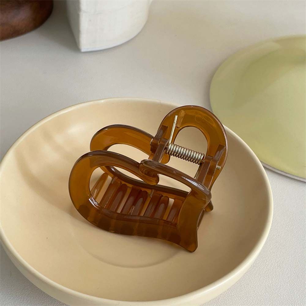 Kẹp Tóc Bằng Nhựa Resin Nhiều Màu Sắc Đơn Giản Phong Cách Hàn Quốc Cho Nữ