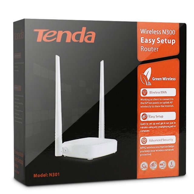 Bộ Phát Wifi Tenda N301 - Hàng Chính Hãng