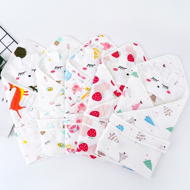 Chăn ủ choàng xô PAULLA Kid có đai quấn cho bé hàng cao cấp