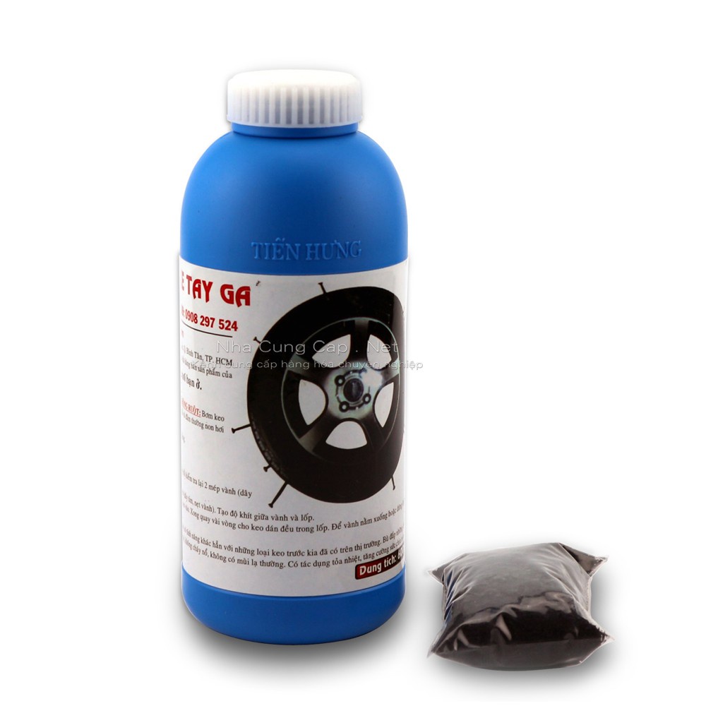 Keo tự vá và phòng ngừa thủng lốp bánh không ruột Tiến Hưng 600ml dùng cho Ô tô, xe máy tay ga