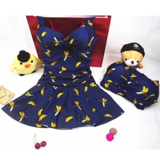 Đồ bơi nữ liền thân MB02 - họa tiết trái chuối | BigBuy360 - bigbuy360.vn