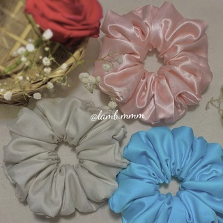 Dây cột tóc Scrunchies lụa bóng Satin - Ảnh shop tự chụp