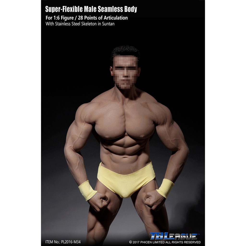 Mô hình TBLeague Phicen Super Flexible Male Seamless Body M34 1/6  - Hàng chính hãng
