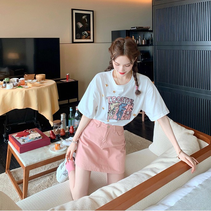 Chân váy jean chữ a Emilyshop