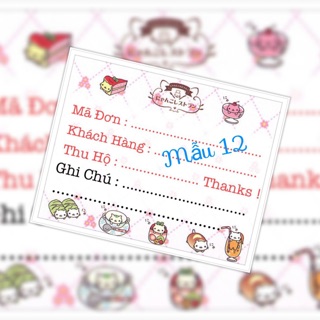 Decal phiếu giao hàng xấp 50 tờ