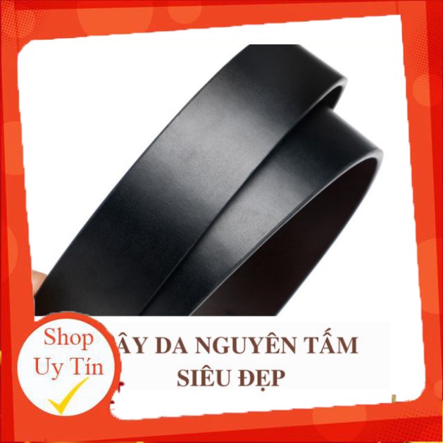 Dây Nịt Nam Khóa Kim Da Thật 100% , Thắt Lưng Da Nam Khóa Kim Dây Da 2 Mặt TL005