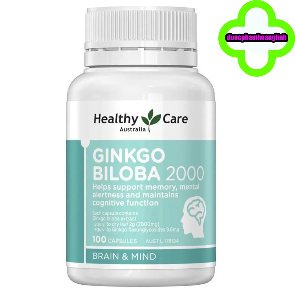 Viên Uống Ginko Biloba 2000mg Healthy Care 100 viên | BigBuy360 - bigbuy360.vn