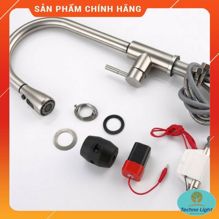 Vòi rửa bát nóng lạnh ,vòi rửa chén nóng lạnh inox 304 rút  dây, nặng 1,7kg ⚡ chính hãng KOBESI- BH 3 năm ⚡