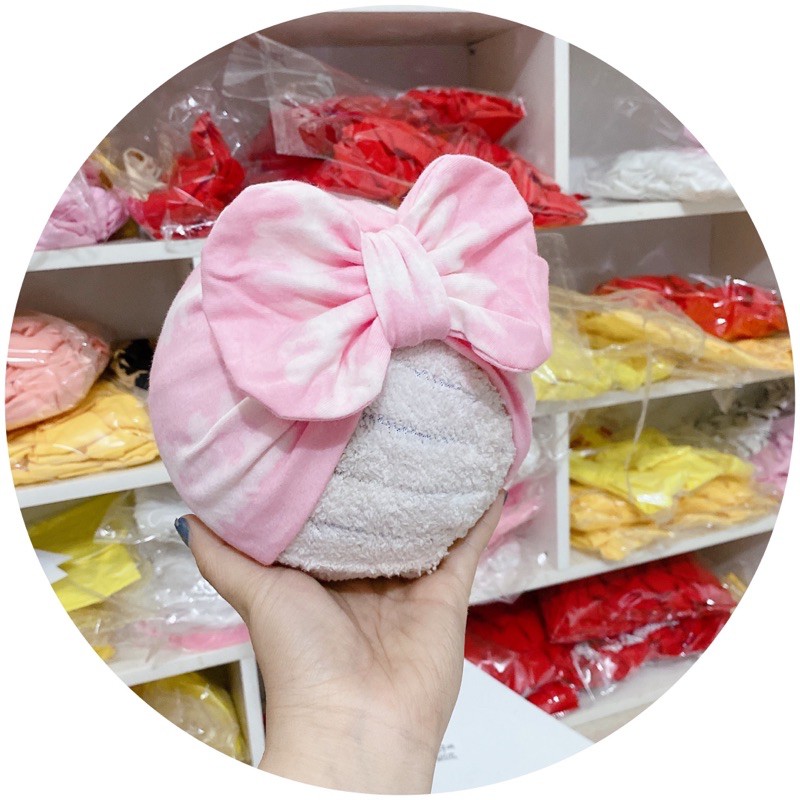 mũ turban hồng loang(sz5-10kg)