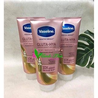Sữa dưỡng thể Vaseline Healthy Bright Gluta HYA Serum Burst Lotion 10X Thái Lan 330ml