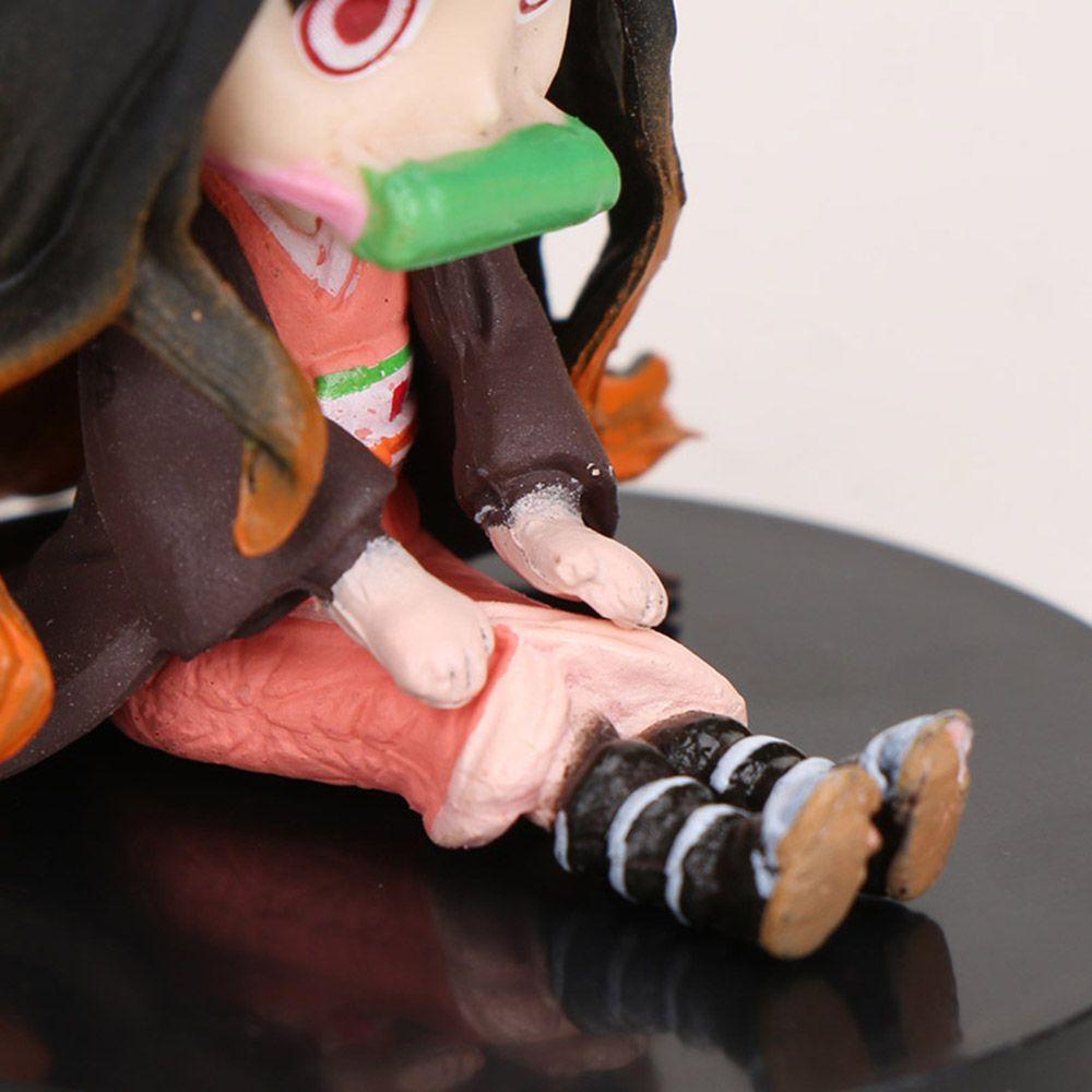 Set 6 Mô Hình Mô Phỏng Nhân Vật Hoạt Hình Demon Slayer Kimetsu No Yaiba
