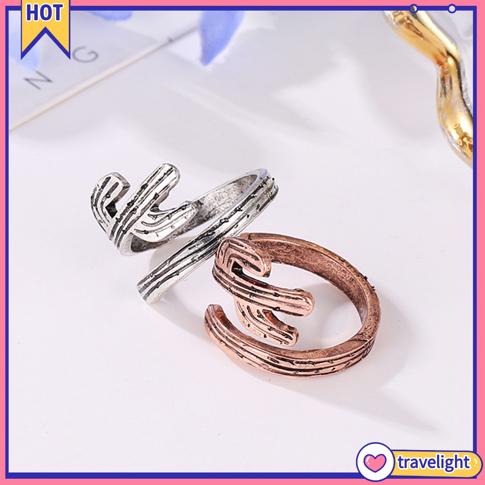 Nhẫn Hở Hình Cây Xương Rồng K1