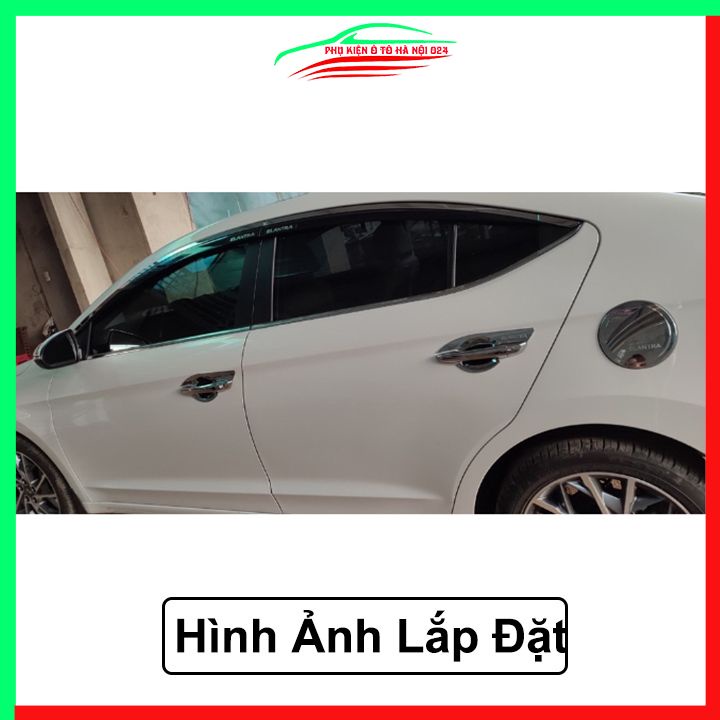 Ốp tay hõm mạ crom Elantra 2016- 2021 sáng bóng chống trầy bảo vệ cửa xe ô tô