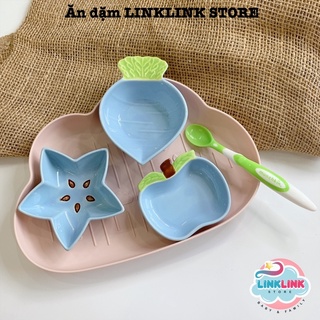Set bát sứ ăn dặm, bát ăn dặm kiểu nhật cho bé - đồng giá ăn dặm linklink store