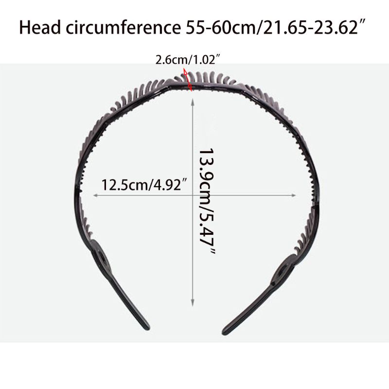 Giá Đỡ Lược Cài Tóc Bằng Nhựa Màu Đen Chống Trượt Tiện Dụng DIY