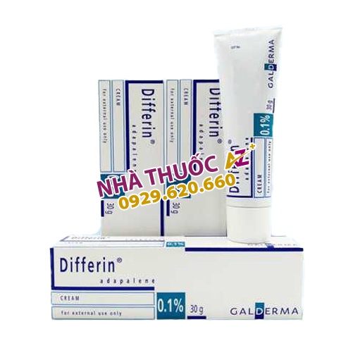 Differin 0,1% Gel bôi mụn Differin của Pháp (Tuýp 15g)