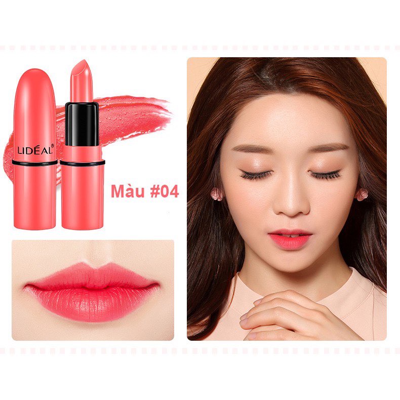 Set son sáp dưỡng ẩm môi, son sáp bộ 5 cây LIDẾAL LOOK IN A BOX MINI