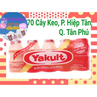 Lốc 5 chai sữa uống lên men Yakult 65ml - Sữa chua uống Yakult 65ml lốc 5 hộp