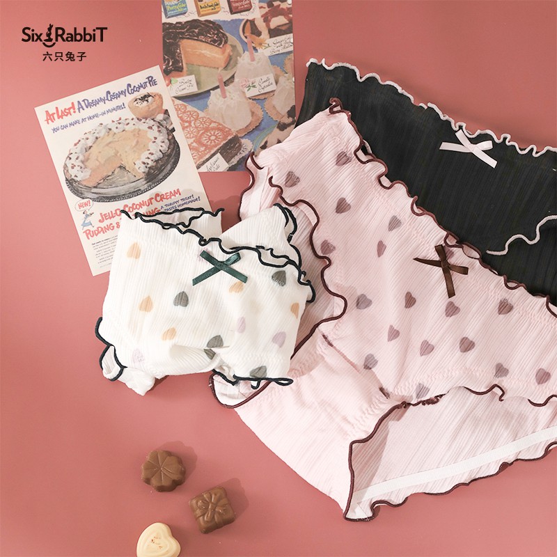 Quần lót thun gân cao cấp bánh bèo dễ thương mẫu gân D1 | BigBuy360 - bigbuy360.vn