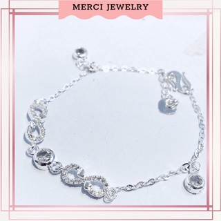Lắc tay bạc vô cực bạc nữ chất liệu bạc 925 thời trang phụ kiện trang sức nữ MERCI JEWELRY