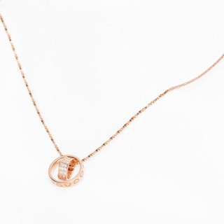 Dây chuyền vàng hồng liền mặt DOJI 14K 0819CP-LAL072