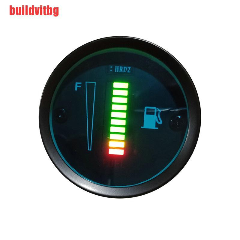 Đồng hồ đo mức nhiên liệu 8 LED 12V / 24V 52mm thông dụng cho xe máy và xe hơi