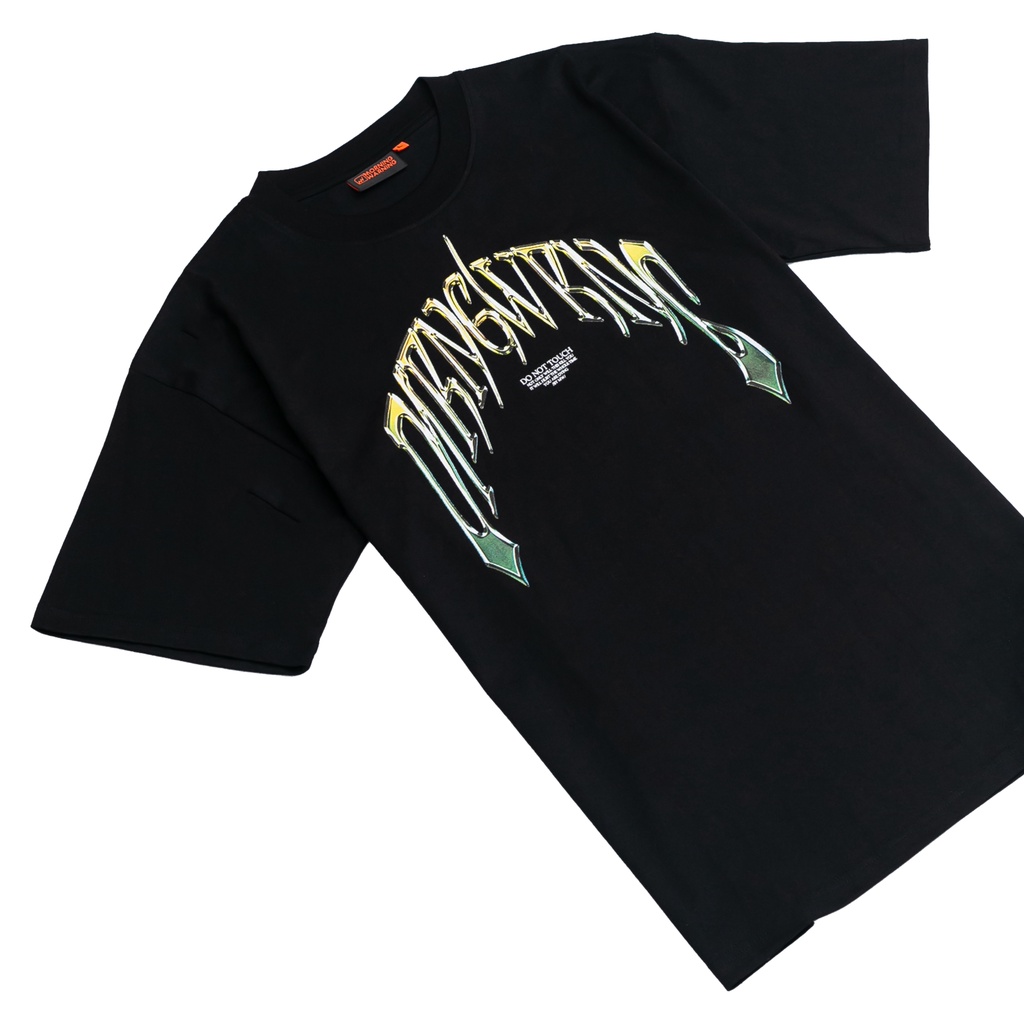 Áo thun Morning Warning Chrome Black - Áo Thun Unisex Form Rộng Tay Lỡ Oversize Cotton 100% Local Brand