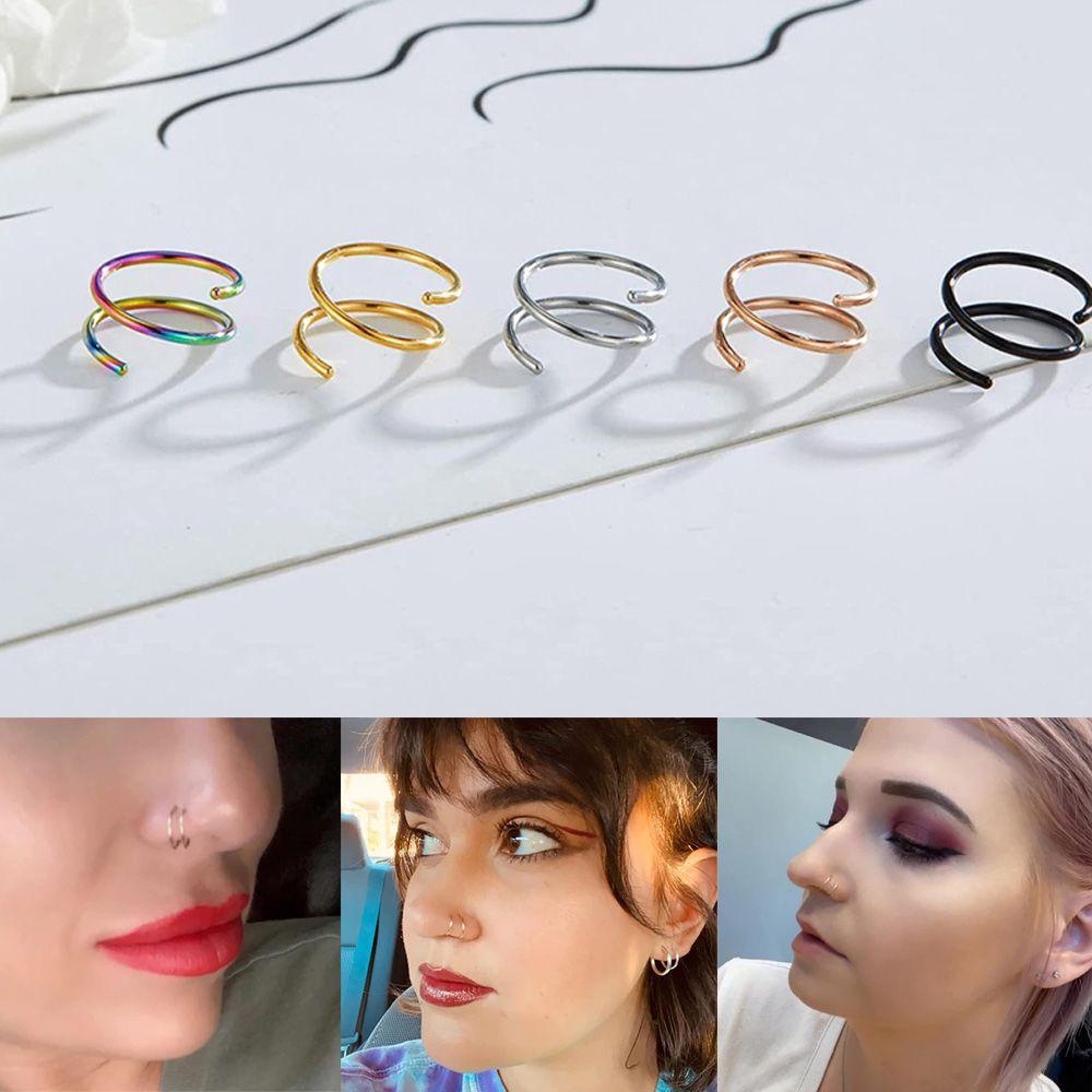 ESPO Khuyên Mũi Màu Vàng Thời Trang