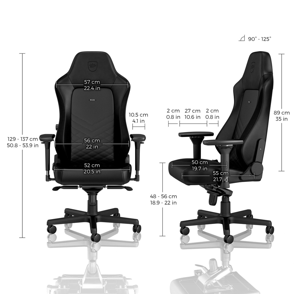 Ghế gaming cao cấp Noblechairs Hero PU siries - Hàng chính hãng.