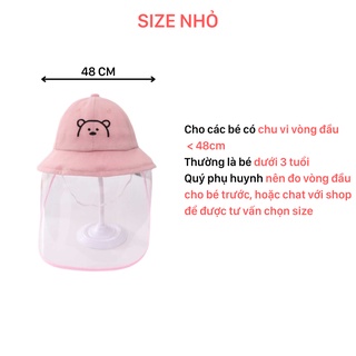 Mũ cho bé gái, mũ chắn giọt bắn cho bé sơ sinh đến 6 tuổi babyshop hàng - ảnh sản phẩm 2