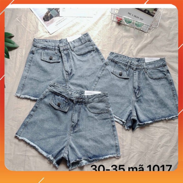 QUẦN SORT JEAN BIGSIZE LƯNG CAO NẮP TÚI SIÊU XINH SIZE [30_35] MÃ 1017