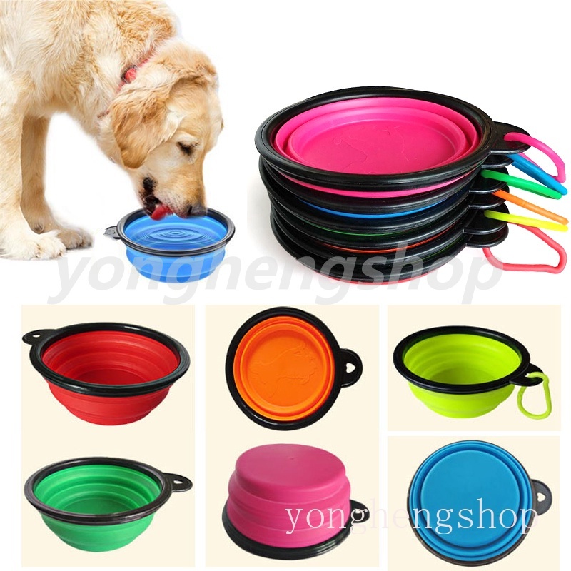 Tô đựng thức ăn bằng Silicone có thể gấp gọn tiện dụng cho thú cưng