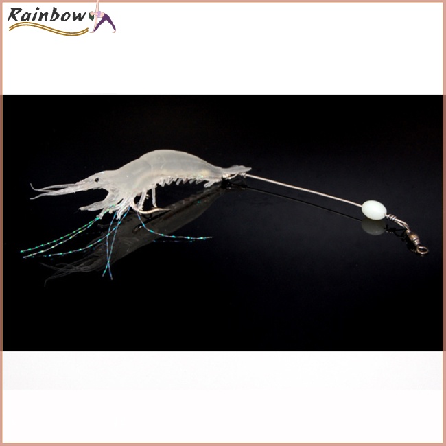 Mồi câu cá giả hình con tôm mềm 9cm 6g tiện lợi