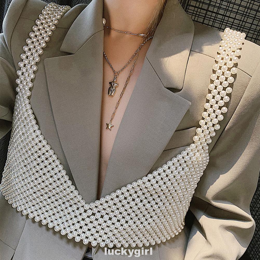 Áo màu trơn phối ngọc trai thời trang dành cho nữ