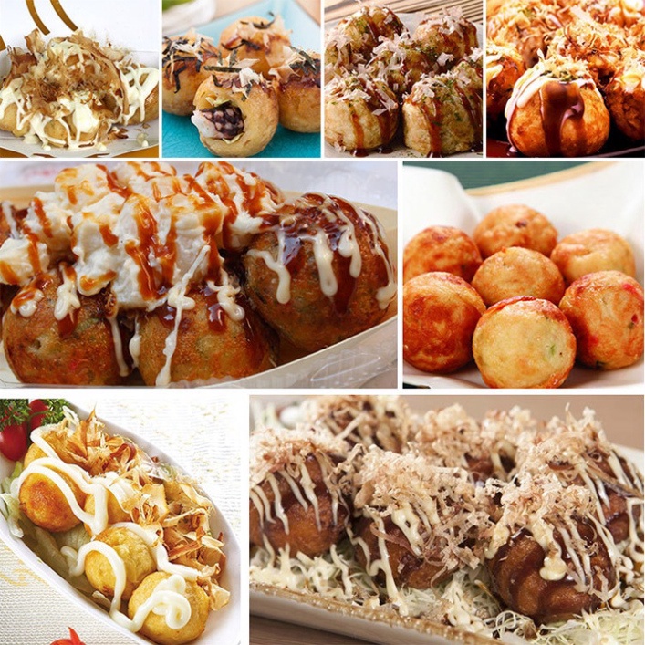 Máy làm bánh bạch tuộc đôi Takoyaki nhật bản 56 lỗ