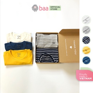 Áo thun cho bé trai, bé gái ngắn tay BAA BABY cho bé từ 1-7 tuổi