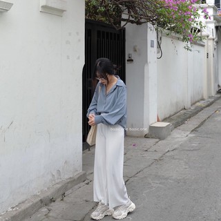 Áo sơ mi tay bồng cách điệu
