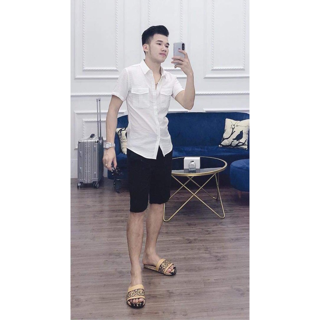  Áo Sơ Mi Đũi Nam Ngắn Tay Soái Ka Dành Cho Chàng [Hàng Hot💥] | BigBuy360 - bigbuy360.vn