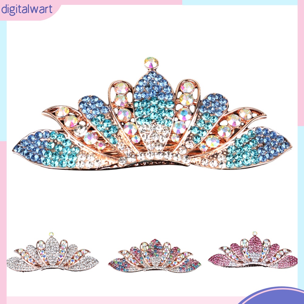 Kẹp Tóc Hình Vương Miện Đính Đá Thời Trang Cho Nữ