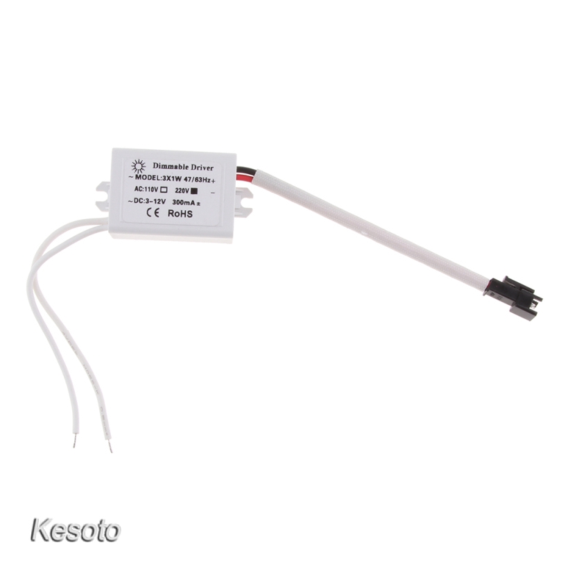 [KESOTO] Dimmable LED Driver 3x1W Dimming LED Driver DC 3-12V 300mA for LED Downlight