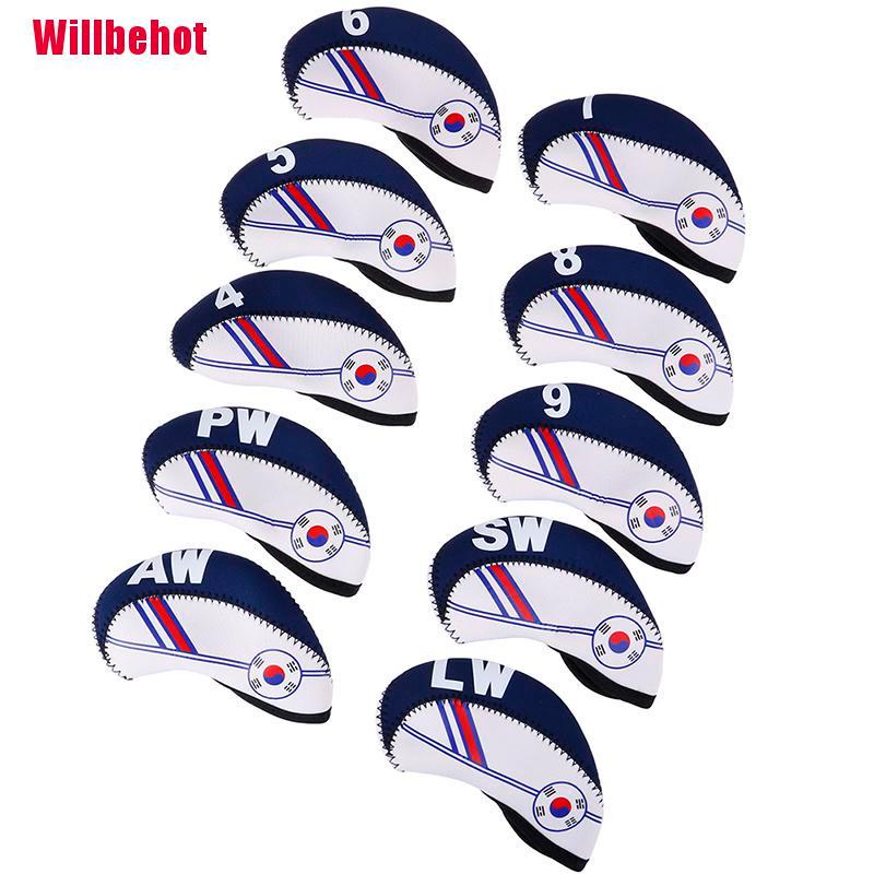 Bộ 10 Bọc Đầu Gậy Đánh golf Bằng Cao Su Cao Cấp Sự Bảo Vệ