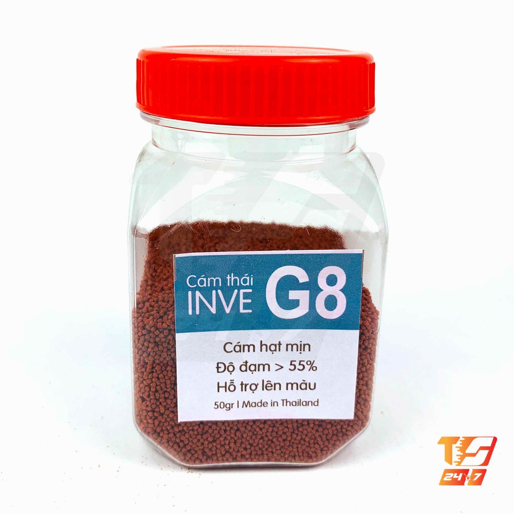 Cám Thái Inve G8 50g - Thức Ăn Cá Hạt Lớn Cho Betta, Guppy, Vàng
