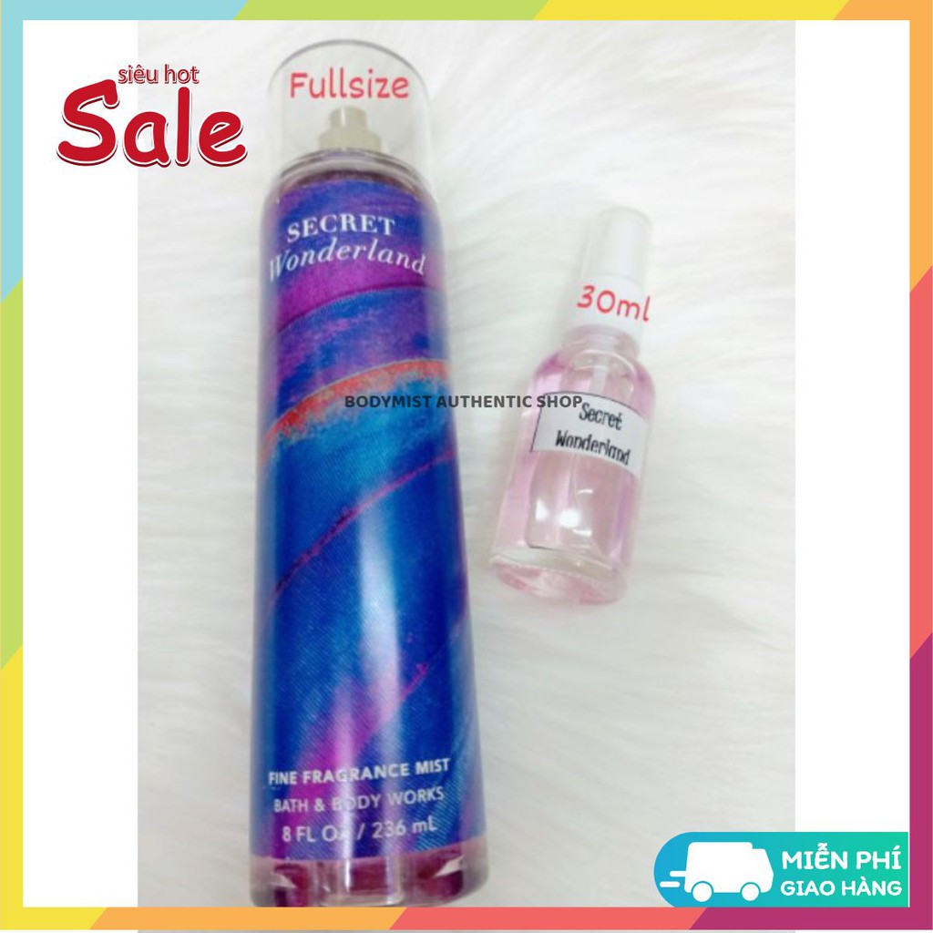 Xịt thơm Bath & Body Works Secret Wonder Land _ [𝑩𝒐𝒅𝒚𝒎𝒊𝒔𝒕 𝑨𝒖𝒕𝒉𝒆𝒏𝒕𝒊𝒄] | Thế Giới Skin Care