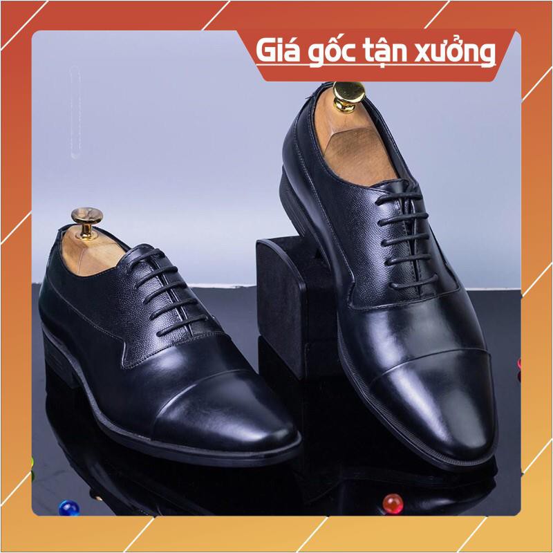 [DEAL SOCK]Giày Nam Oxford công sở da bò / đế khâu / test lửa thoải mái