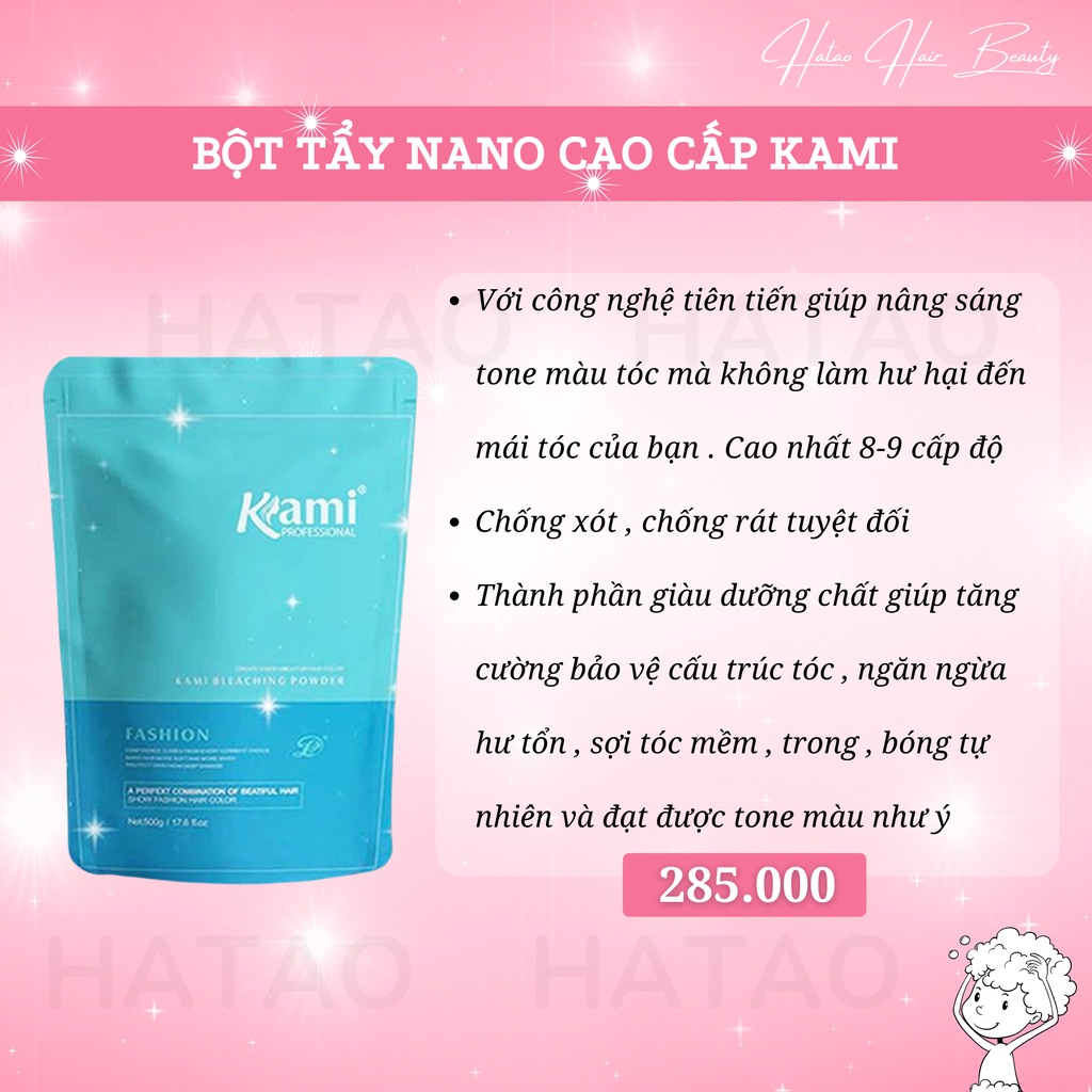 Bột tẩy tóc nano cao cấp, bột tẩy mịn, chứa nhiều dưỡng chất kèm trợ tẩy 100ml