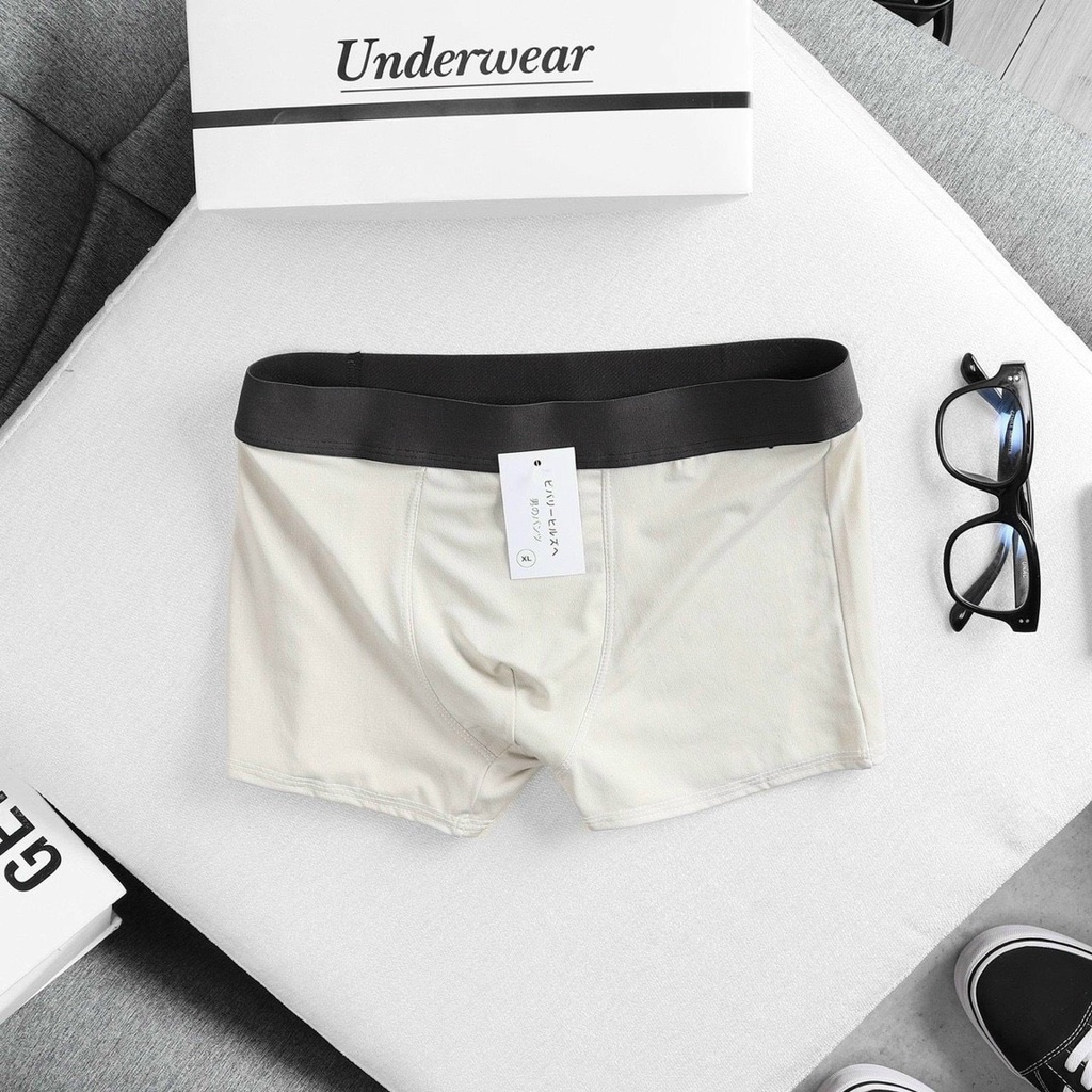 Combo 4 Quần Sịp Đùi Cao cấp chất thun lạnh mẫu SỊP Nam Boxer Thun Lạnh co giãn đa chiều SK19