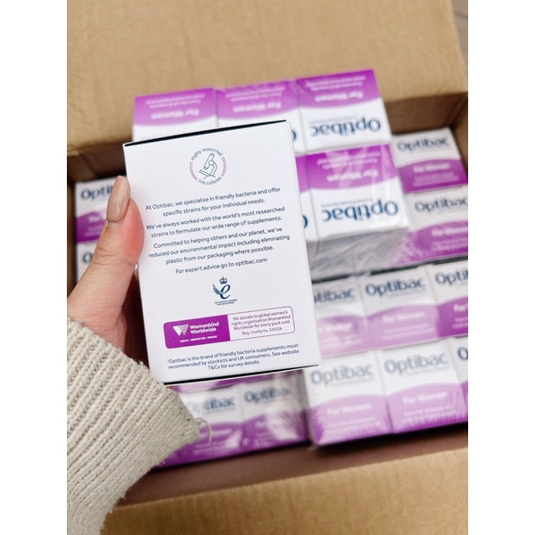 Men vi sinh Optibac Probiotics dành cho phụ nữ 90 viên Mẹ Rofi